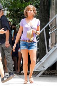 Jennifer Aniston on  Squirrels to the Nuts  set 7/23/13  