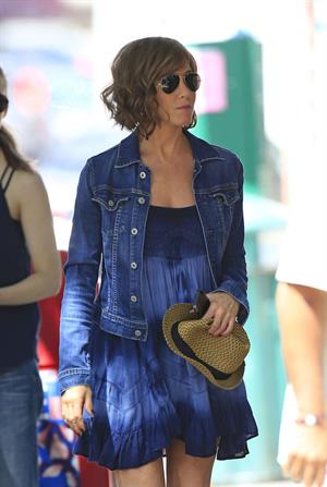 Jennifer Aniston On the set of 'Squirrels to the Nuts' in NYC 30.07.13 