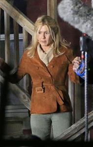 Jennifer Aniston on the set of 'Untitled Elmore Leonard Project' in Stamford, CT 2/12/13 