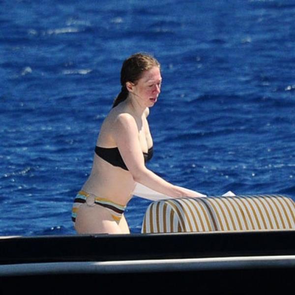 Chelsea Clinton in a bikini