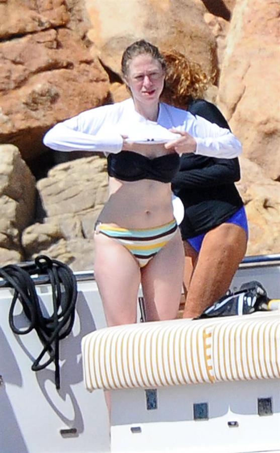 Chelsea Clinton in a bikini