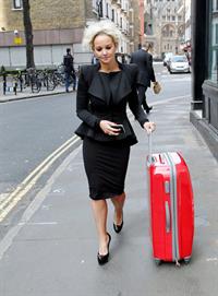 Jennifer Ellison walking through Covent Garden on March 21, 2012