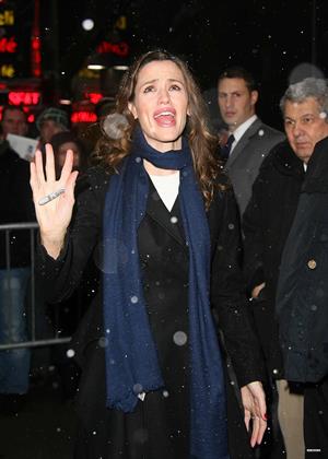Jennifer Garner arriving at the Good Morning America Studios in New York City February 10, 2010