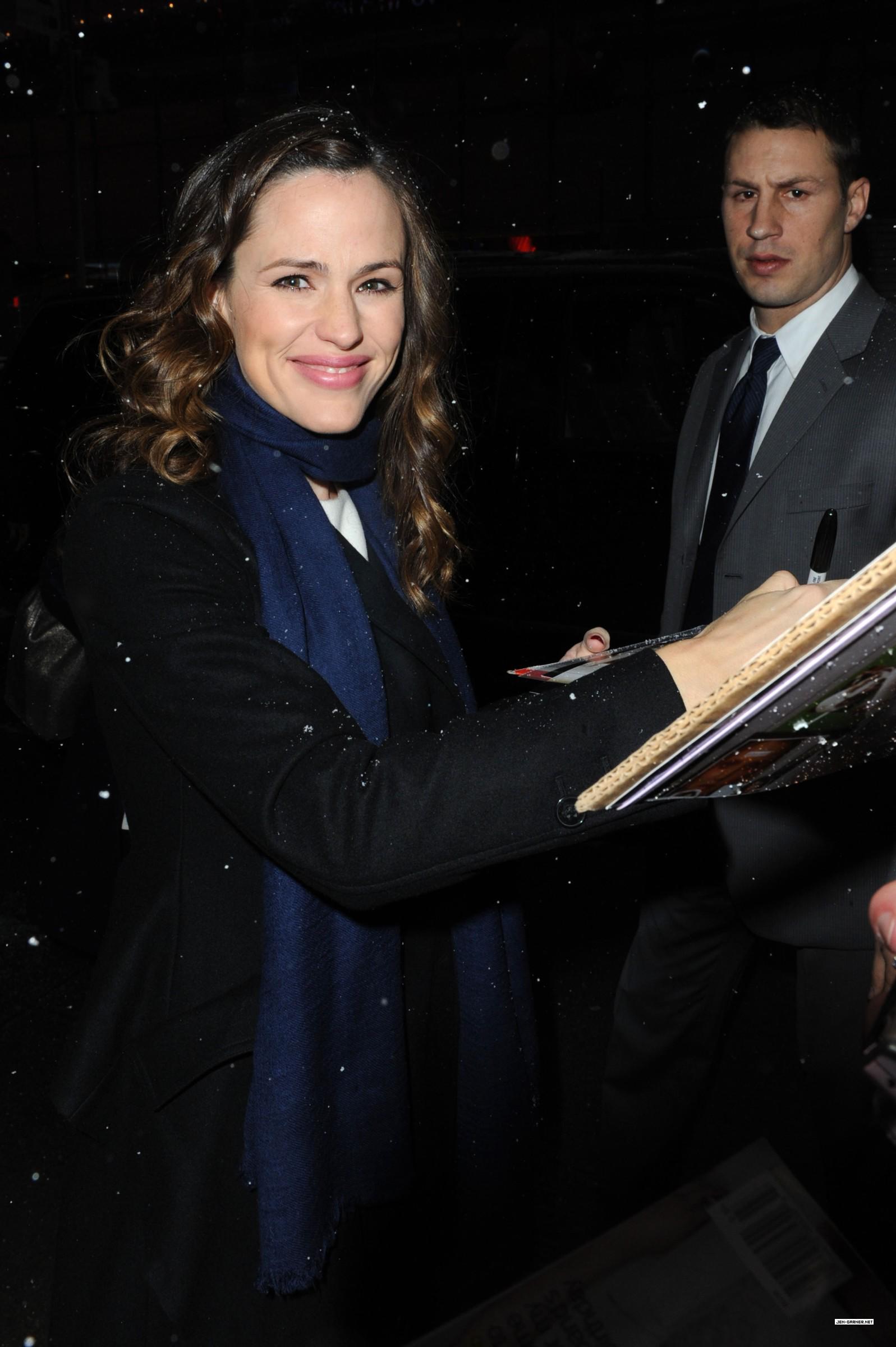 Jennifer Garner arriving at the Good Morning America Studios in New York City February 10, 2010