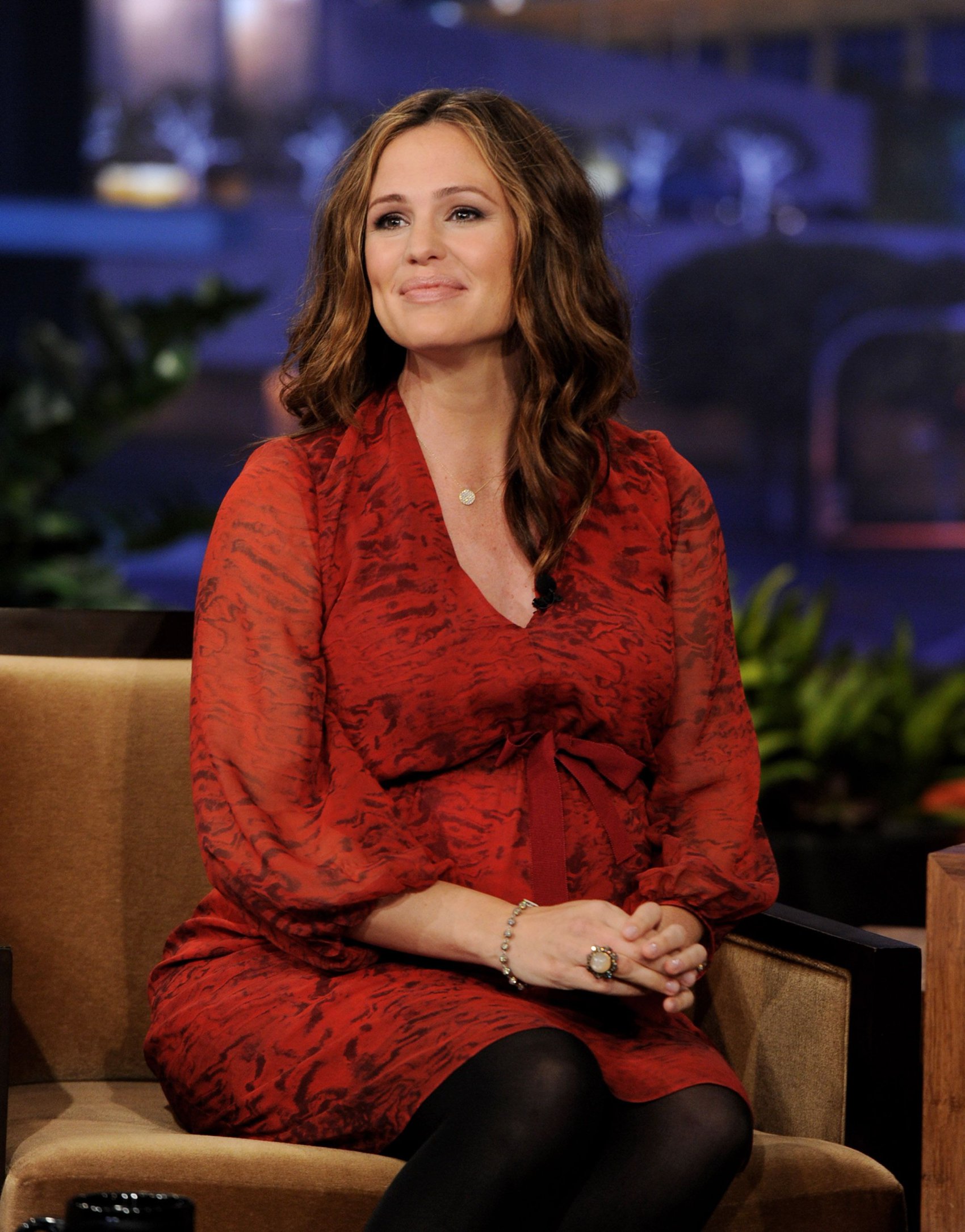 Jennifer Garner on the Tonight Show with Jay Leno on January 1, 2012