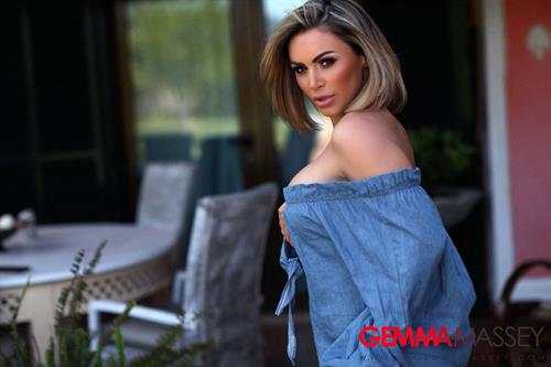 Gemma Massey strips nude outdoors