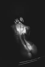 Linnea Hart nude black and white