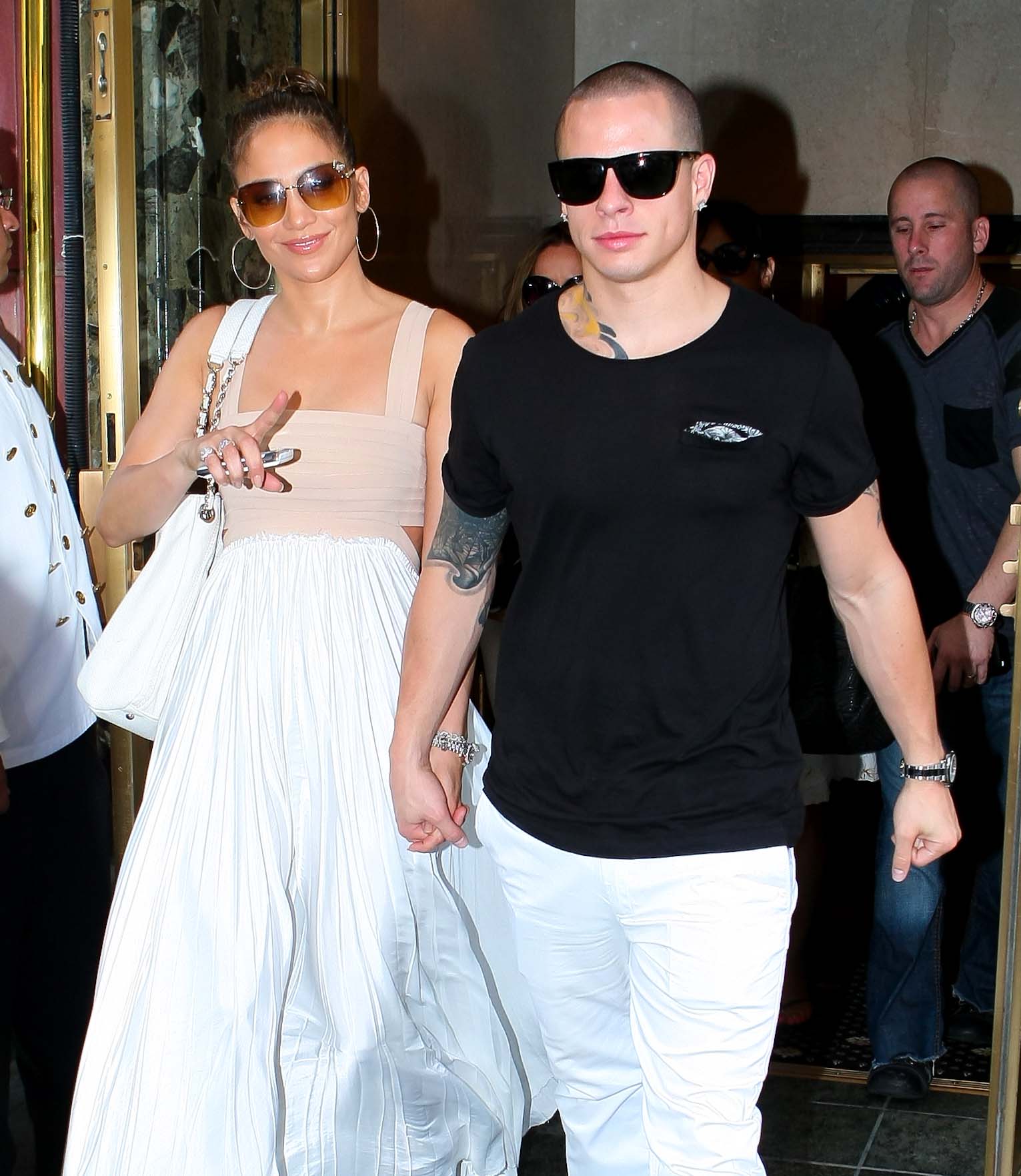 Jennifer Lopez dinner at Bubbys in New York City on July 24, 2012