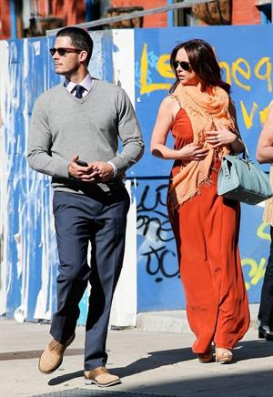 Jennifer Love Hewitt and Brian Hallisy attended a wedding together for one of Jen's friends April 27, 2013 