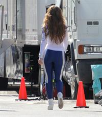 Jennifer Love Hewitt On the set of The Client List in Los Angeles January 4, 2013 