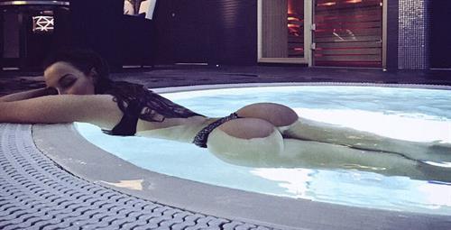 Ines Helene in a bikini - ass