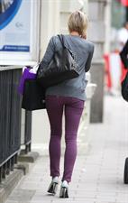 Jenni Falconer on her phone in London - July 17, 2012