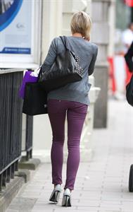 Jenni Falconer on her phone in London - July 17, 2012