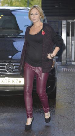 Jenny Frost ITV studios in London - November 1, 2012 