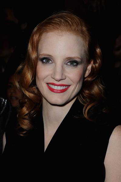 Jessica Chastain attends the Paris Fashion Week in Paris (02.03.2013) 