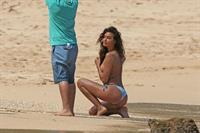 Irina Shayk nude pictures at a Sports Illustrated photo shoot taken by paparazzi 