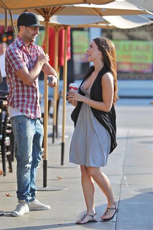 Jessica Lowndes leaving Toast restaurant November 9 2010 