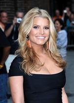 Jessica Simpson - the Late Show with David Letterman in New York City 