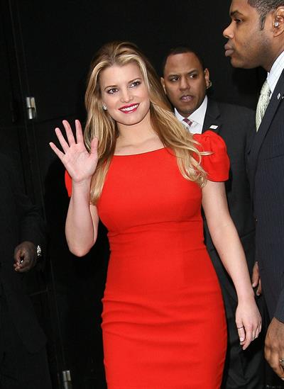 Jessica Simpson at Good Morning America on March 15, 2010 