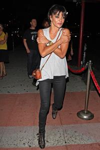 Jessica Szohr arriving to the Mayan Theater in Los Angeles, August 14, 2012