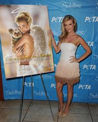 Joanna Krupa PETA Be an Angel for Animals Pro Adoption ad unveiling in Florida on April 15, 2012