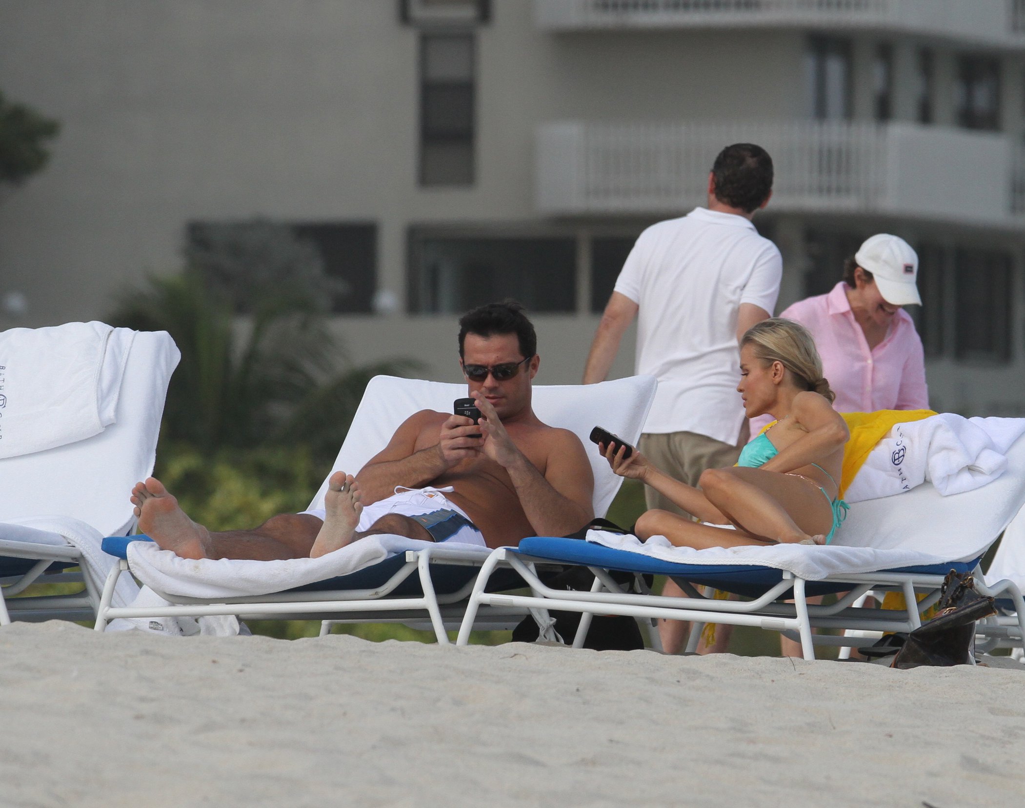 Joanna Krupa bikini candids on the beach in Miami 1/1/13 