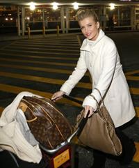 Joanna Krupa arriving at Chicago Airport on December 24, 2012