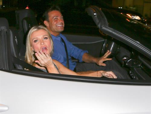 Joanna Krupa -  Braless See -Through Candids in Beverly Hills 