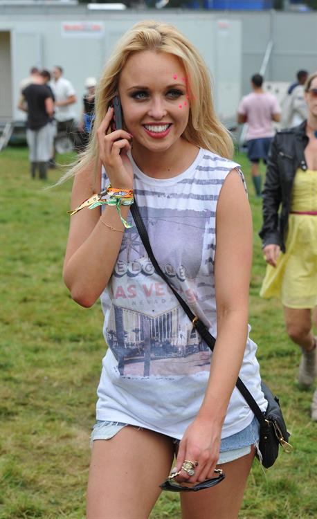 Jorgie Porter - at V Festival - August 18, 2012