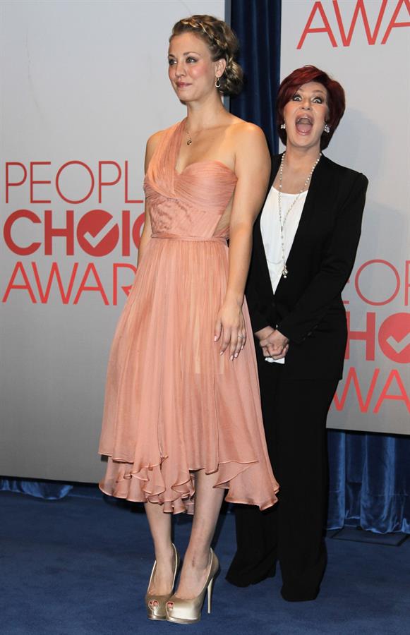 Kaley Cuoco attends the 2012 People's Choice Awards Nominations in Beverly Hills on November 8, 2011