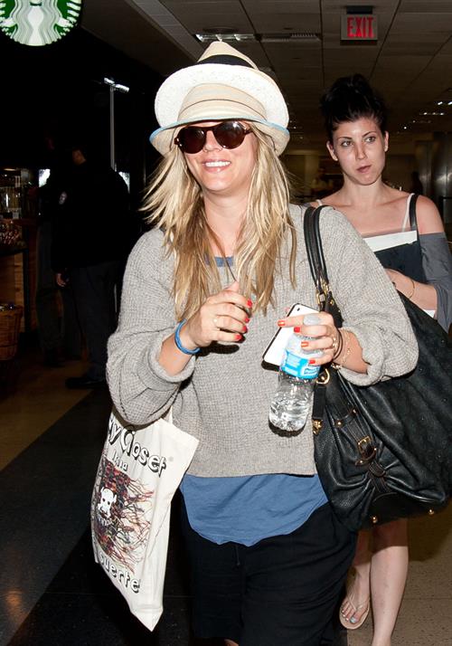 Kaley Cuoco at LAX on April 26, 2012