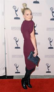 Kaley Cuoco attending the Academy of Television Arts Sciences at Leonard H Goldenson Theatre on February 18, 2010 
