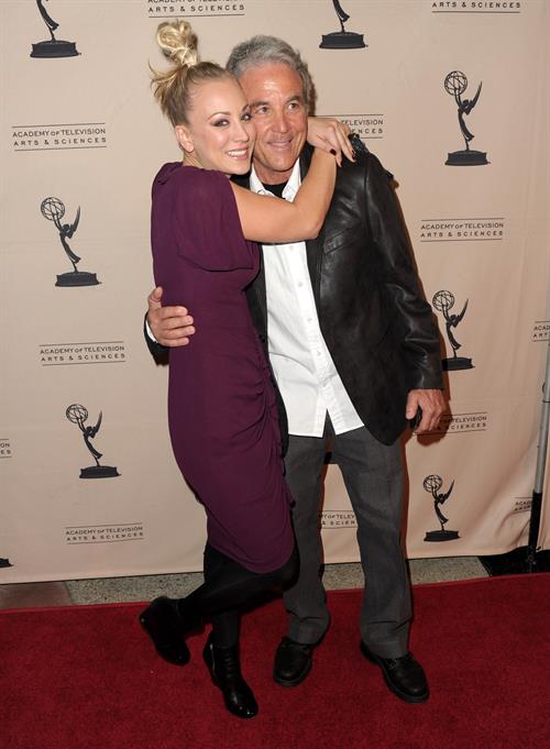 Kaley Cuoco attending the Academy of Television Arts Sciences at Leonard H Goldenson Theatre on February 18, 2010 