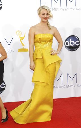 Kaley Cuoco - 64th Primetime Emmy Awards LA on September 23, 2012
