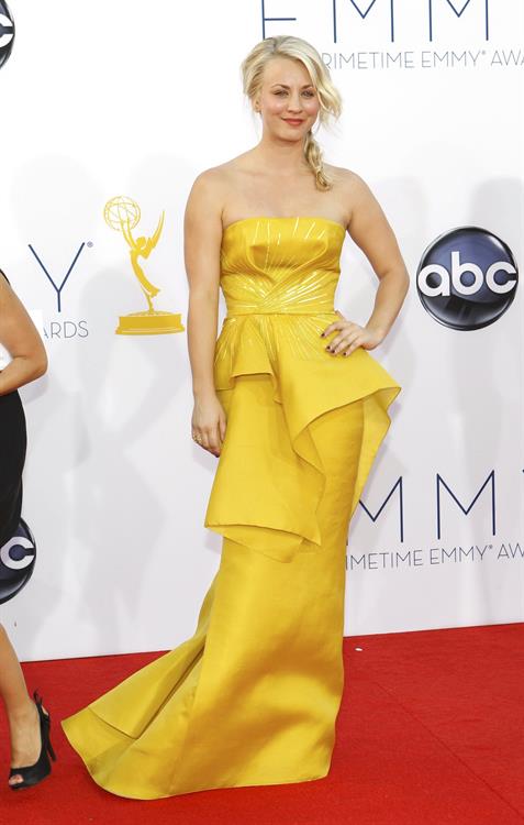 Kaley Cuoco - 64th Primetime Emmy Awards LA on September 23, 2012