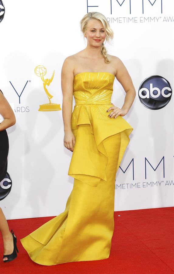 Kaley Cuoco - 64th Primetime Emmy Awards LA on September 23, 2012