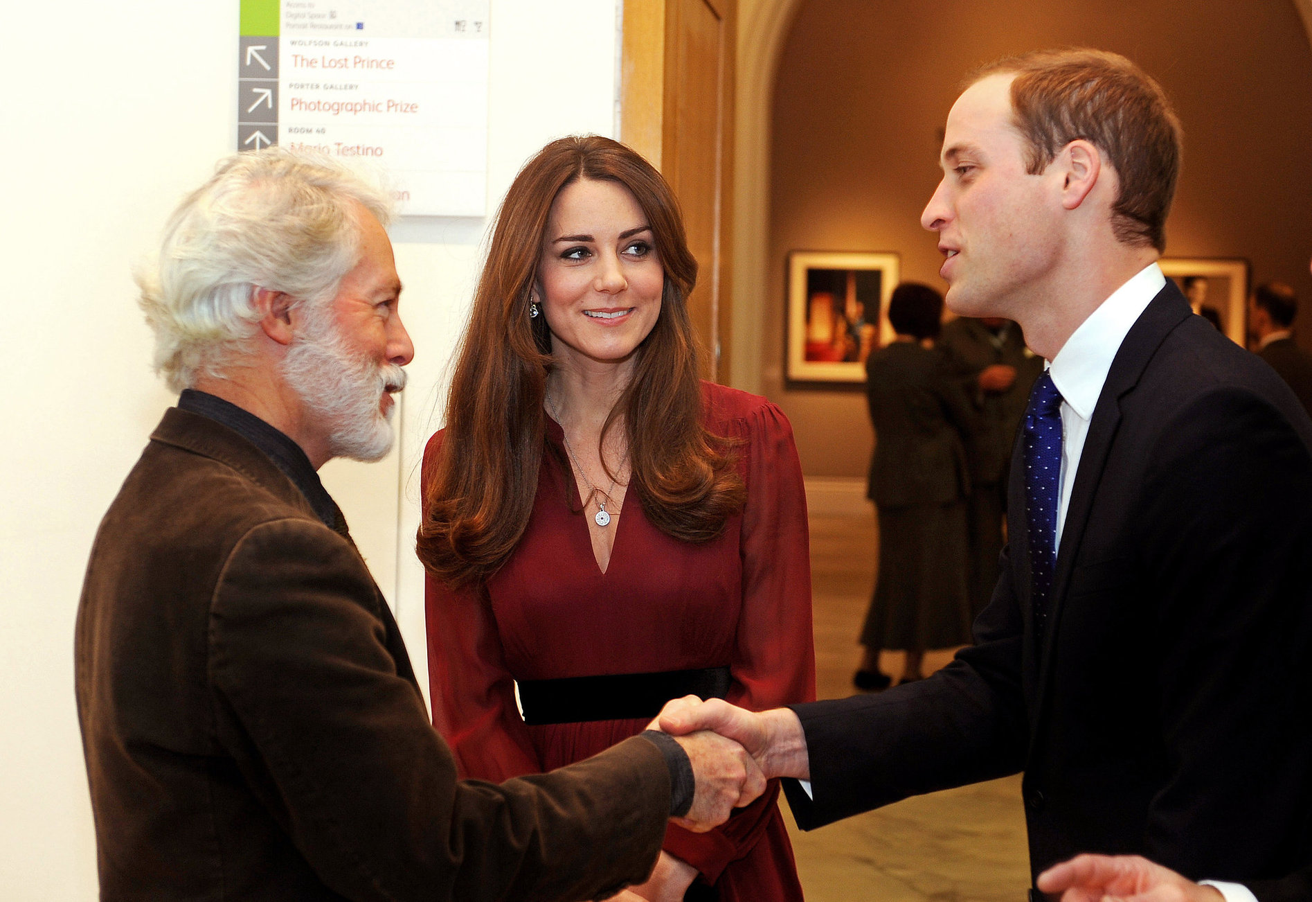 Kate Middleton Visits National Portraits Gallery in London on January 11, 2013