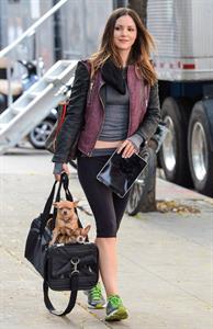 Katharine McPhee on the set of 'Smash' in the East Village on September 25, 2012
