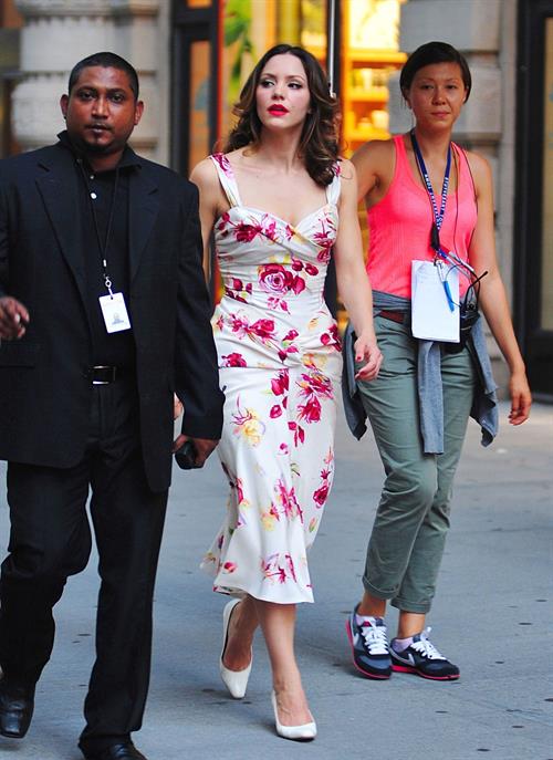 Katharine McPhee - On set of Smash in New York - August 17, 2012