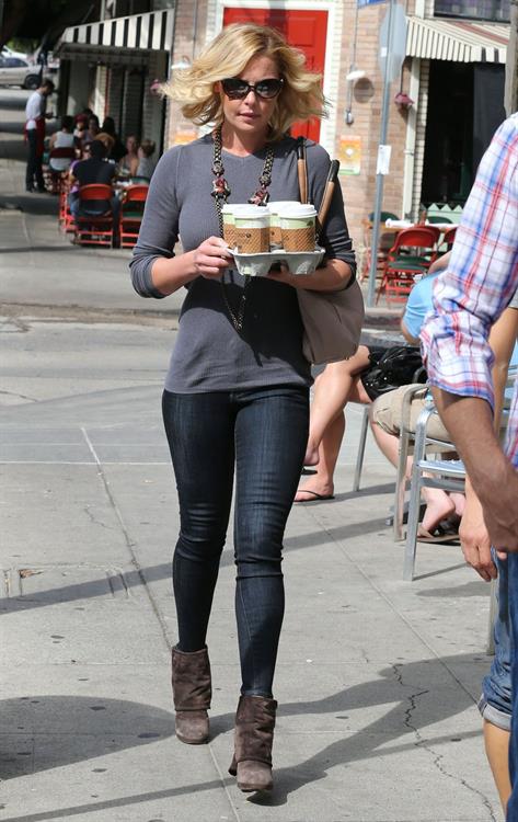 Katherine Heigl leaving Little Dom's restaurant Los Feliz October 6, 2012 