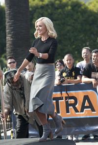 Katherine Jenkins Visits  Extra  at Universal Studios Hollywood in Los Angeles  Oct. 2, 2013 