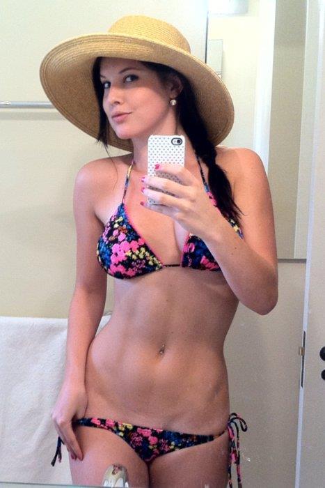 Amanda Cerny in a bikini selfie