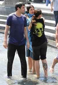 Katie Holmes Films  Mania Days  in Washington Square Park (May 21, 2013) 