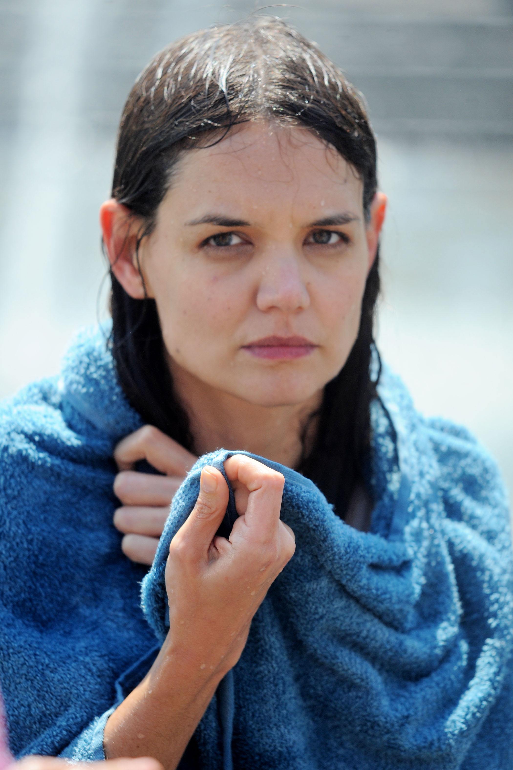 Katie Holmes Films  Mania Days  in Washington Square Park (May 21, 2013) 