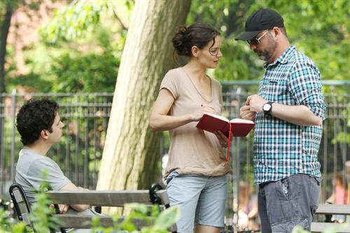 Katie Holmes Films  Mania Days  in Washington Square Park (May 21, 2013) 