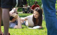 Katie Holmes Films  Mania Days  in Washington Square Park (May 21, 2013) 
