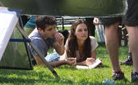 Katie Holmes Films  Mania Days  in Washington Square Park (May 21, 2013) 