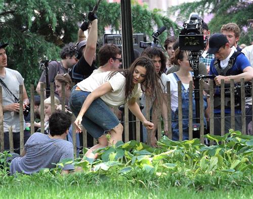 Katie Holmes Films  Mania Days  in Washington Square Park (May 21, 2013) 