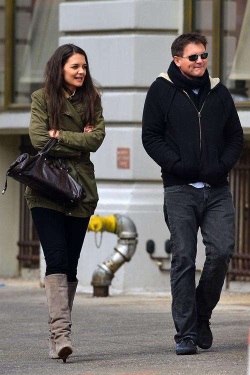 Katie Holmes out and about in New York City on January 26, 2013