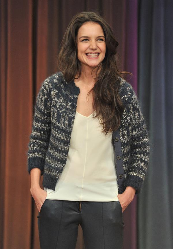 Katie Holmes Late Night with Jimmy Fallon in New York 11/15/12 